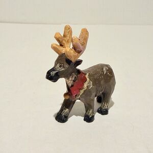 Pam Schifferl Midwest of Cannon Falls Miniature Reindeer Figurine VTG Christmas